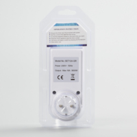 Minuteur programmable hebdomadaire 16A avec prise murale électrique et fiche UE