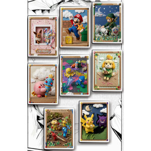 MS Wholesale Pokemoned Switch All-Stars <span class=keywords><strong>C</strong></span> Series Tear-off Tabs Mario Kid's Gifts Fan Art Board Game Blind Box Collectible Card - Product Image 5