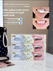 <span class=keywords><strong>Dentifrice</strong></span> à la menthe au bicarbonate de soude cristallin, blanchiment naturel, <span class=keywords><strong>anti</strong></span>-<span class=keywords><strong>taches</strong></span>, équilibre du pH, haleine fraîche, soin buccal, sans fluor, usage domestique - Product Image 4