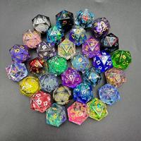 Jeu de 30 dés D20 en résine de couleur mélangée de 22mm pour donjons et dragons, dés RPG polyédriques assortis aléatoires en vrac pour jeux de table