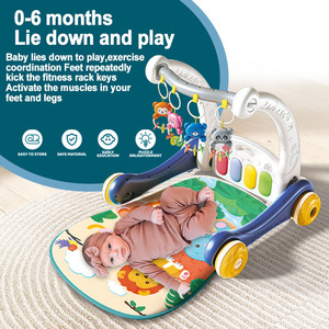 BGL 2-in-1 Pedal <strong>Piano</strong> Baby Walker Toy Soft Plastic Activity Gym with Light and <strong>Music</strong> for Play <strong>Mat</strong> - Product Image 2