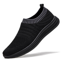 Chaussures de sport à enfiler pour hommes, printemps-été, dessus en mesh respirant, confortables, chaussures décontractées en mesh pour le travail