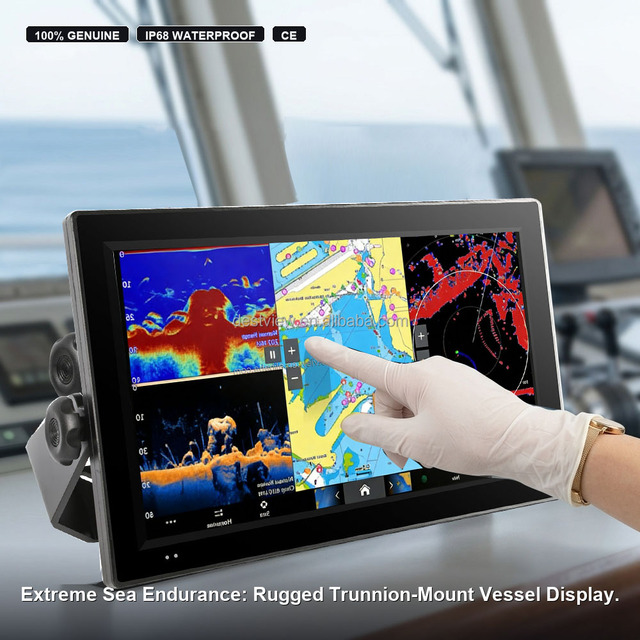 15.6 Inch 1000 Nits Sunlight Readable Marine Touch Screen Monitor IP67 Fully  Waterproof