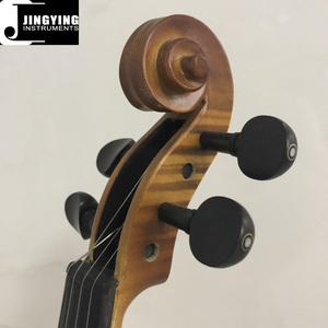 2024 Jingying Instrument à cordes de musique, vente en gros de pièces en ébène faites à la main JYVL-E400 violon léger café mat pratique jouant du violon - Product Image 6