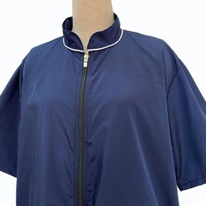 <span class=keywords><strong>M</strong></span>/L/XL ペットグルーマーオーバーオール ラペル付き ノンスティック サロン美容師用ラップ ジッパー付き 帯電防止 理髪店作業服 ガウン ユニフォーム - Product Image 3