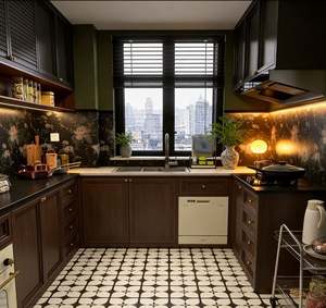 Juego de Organizadores para Gabinetes de Cocina con Cajones Extraíbles y Estantes, Gabinetes de Cocina de Madera Personalizados para el Hogar - Product Image 3