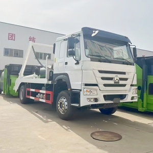 Camion benne basculante lourde HOWO 12 m³ avec bras pivotant pour la collecte des déchets à vendre - Product Image 4