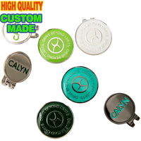 Clip de chapeau de golf personnalisé en métal émaillé, motif dessin animé mignon, marqueur de balle fantaisie, pour collection de fans de tournoi, coffret cadeau