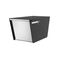 Petite boîte aux lettres imperméable en métal Boîte aux lettres américaine extérieure en acier galvanisé avec la poste