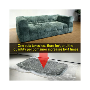 Sofá Seccional Minimalista Blanco de Compresión, Sofá Romántico de Lujo para el Suelo, Sofá de Compresión para Dormitorio, Relax, Canape, Accesorios para el Hogar - Product Image 4