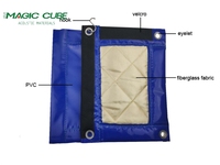 Rideau Acoustique Industriel MQ de Haute Qualité, Barrière Anti-Bruit pour Autoroute avec Bâche en PVC et Tissu, Isolation Phonique 17-28dB