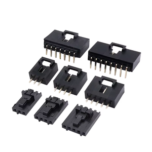 MX 2.54mm Pitch Dupont kết nối hàng duy nhất Pin tiêu đề + nhà ở + Thiết bị đầu cuối vành đai khóa thẳng/góc bên phải 2p-12p hàng duy nhất - Product Image 6