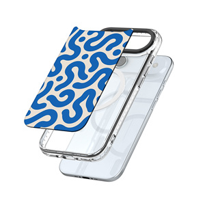 Luxe geribbelde patroon harde hoes in stijlvolle, schokbestendige uitvoering met PC-materiaal voor iPhone 17 16 15 14 Pro Max - Product Image 1