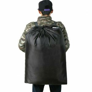 Sac à dos pliable imperméable très résistant, écologique, sans BPA, en polyester, très grande capacité, avec cordon de serrage, idéal pour le linge – Meilleures ventes - Product Image 1