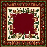 Tuiles de Mahjong en acrylique, thème Village de Noël, 30x23x13mm, 160 pièces, avec Père Noël et sapin de Noël, pour divertissement portable et cadeau