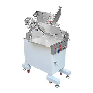14 Inch Dubbele Motor Verticale Volautomatische Commerciële Vleessnijmachine Voor Bevroren Schapenvlees