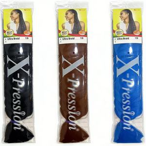Extensions de cheveux tressés à la main, texture Yaki, 41 pouces, 165g, livraison rapide, très demandées, pour coiffures longues - Product Image 1