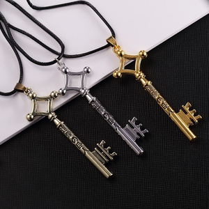 Kalung Liontin Kunci Logam Anime <span class=keywords><strong>Attack</strong></span> on <span class=keywords><strong>Titan</strong></span> Kalung Kulit Pria Kalung Anime - Product Image 5