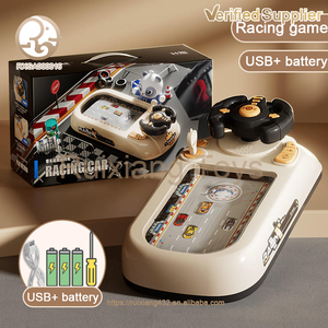 Stelo cognizione per bambini Console di gioco da corsa con simulazione di corsa ad ostacoli volante in plastica per auto elettriche da corsa - Product Image 2