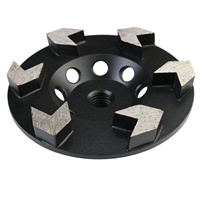 Disque diamanté en forme de flèche JDK de 4,5 pouces pour le décapage de revêtements, le béton, la maçonnerie, la peinture, l'époxy, la colle et le mastic