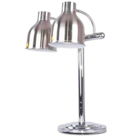 Lampe chauffante électrique de luxe en acier inoxydable, double finition or/or rose/argent, équipement de buffet commercial pour restaurants et hôtels