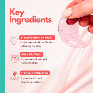 アイパッチ下のプライベートラベルローズ水和ヒアルロン酸酸化防止剤注入アイマスク暗い円を減らすアイパッド - Product Image 4