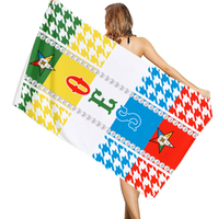 Serviette de plage personnalisée TOP LADIES OF DISTINCTION TLOD, design moderne, tissu doux, idéale pour les vacances d'été