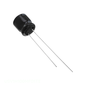 ตัวเก็บประจุแบบ Through Hole USV1H100MFD1TE CAP ALUM 10UF 20% 50V RADIAL TH 10 uF - Product Image 1
