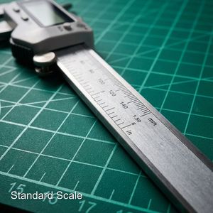 Klassieke analoge meetinstrument Jeoro precisie schuifmaat met roestvrijstalen behuizing en scherpe schaalverdelingen voor eenvoudig aflezen - Product Image 3