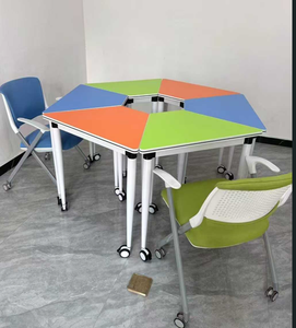 Banchi Scolastici Moderni Multifunzionali per Studenti, Banchi Esagonali per Laboratorio - Product Image 4