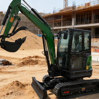Livraison Gratuite Vente en Gros Mini-Excavatrice Compacte sur Chenilles de 4 Tonnes Moteur Fournisseur Direct Chine Stock Prêt Utilisation Agricole et Domestique