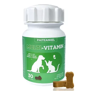 Vente en gros de minéraux de vitamine B à mâcher pour chien, réponse immunitaire saine, activité antioxydante, marque privée, supplément multivitamine pour chien - Product Image 1