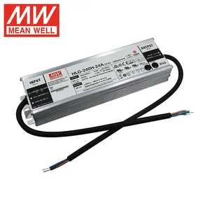 MeanWell HLG-240H-24A постоянного тока 240 Вт 24 В регулируемый светодиодный драйвер питания