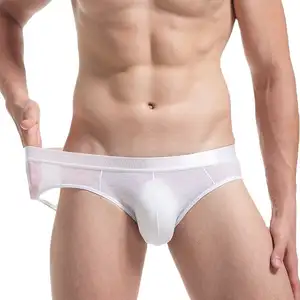 OEM ODM Custom logo Respirável Sexy Briefs Homens Baixa Cintura Quick Dry Confortável Mens Breve