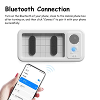 Boîtier étanche pour téléphone portable de salle de bain avec haut-parleur Bluetooth, écran tactile anti-buée et rotation à 360° pour douche, cuisine, natation – Universel