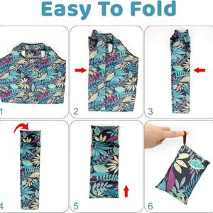 Bolsa de Compras Plegable Ecológica, Impermeable y Moderna 2025, Reutilizable, Fácil de Guardar, de Poliéster, Nailon y Oxford, Venta al Por Mayor - Product Image 3