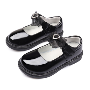 Zapatos de Cuero para Niña, Zapatos Negros de Princesa, Zapatos Escolares, Zapatos de Una Sola Pieza para Estudiantes - Product Image 5