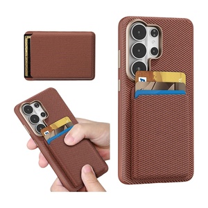 Funda de Teléfono Tipo Cartera Business TechWoven para Samsung S26 S23 S24 S25 Ultra con Tarjetero Magnético Desmontable y Protección Antigolpes - Product Image 1