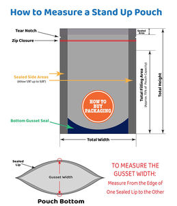 Sacchetti per Caffè Stampati con Valvola Degassificante e Chiusura a Zip, 250 <span class=keywords><strong>Grammi</strong></span>, Formato 4x6 per Caffè, Gelatine e Snack - Product Image 4