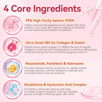 ATOANY Private Label Sérum Ampoule Intensif ADN de Saumon PDRN 99% Haute Pureté Hydratant Anti-Âge pour le Visage et les Soins de la Peau