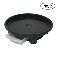 Plafarm Plateau de récupération d'eau circulaire noir anti-fuite pour plantes, double couche en plastique PP, anti-débordement, sous-plateau de pot