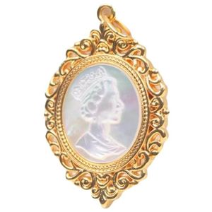 Accessoires de bijouterie Xinfly en gros, pendentif vintage en or véritable 18 carats, coquille blanche, breloques Au750 - Product Image 1