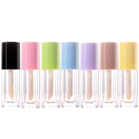 Tube de brillant à lèvres vide personnalisable avec logo estampé à chaud, 6ML 5ML, pour rouge à lèvres liquide, baume à lèvres, correcteur, en plastique pour emballage