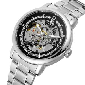 Reloj de Pulsera Mecánico de Lujo para Hombre, Marca Original de Fábrica T-winner, Venta al por Mayor, Automático, de Acero Inoxidable, con Diseño de Esqueleto - Product Image 6