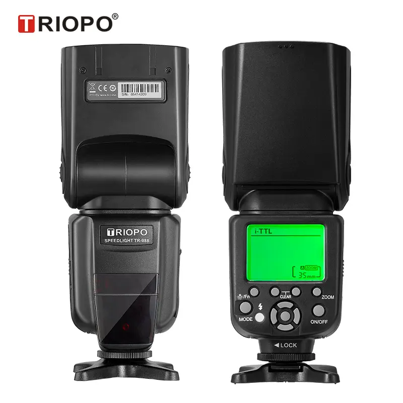 TRIOPO TR-988 E-TTL & I-TTL AF вспышка для Canon 70D 60D 7D 6D 5Ds T6i T6s T5i T5 T4 T3i