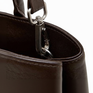 Vintage Solid Color Genuine <b>Leather</b> Portable Tote Shoulder <b>Bag</b> Fashion Anti Theft Satchel for <b>Women</b> - Product Image 1