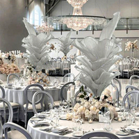 Fleur géante en organza de soie faite à la main JINDY, nouvelle arrivée, décorations de luxe pour mariage, événements, toiles de fond, décoration de table de fête