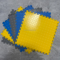 Alfombrilla entrelazada de PVC, antideslizante, drenaje entrelazado, baldosas de garaje, diseño gráfico de suelo interior de plástico