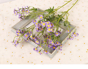 Bouquet de marguerites artificielles à longue tige de style prairie fraîche, aspect naturel, 29,92 pouces, pour la <span class=keywords><strong>d</strong></span>écoration de vase à la maison et au bureau, bricolage - Product Image 2