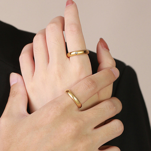 Bagues de couple en plaqué or 18k pour hommes et femmes, bijoux de fiançailles en carbure de tungstène cz, <span class=keywords><strong>alliance</strong></span>, Offre Spéciale - Product Image 6